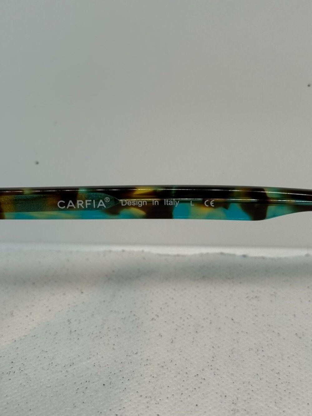 Carfia CA5354 Blue Green Tortoise Rectangular Acetate Sunglasses Col.N04 - Picture 7 of 10